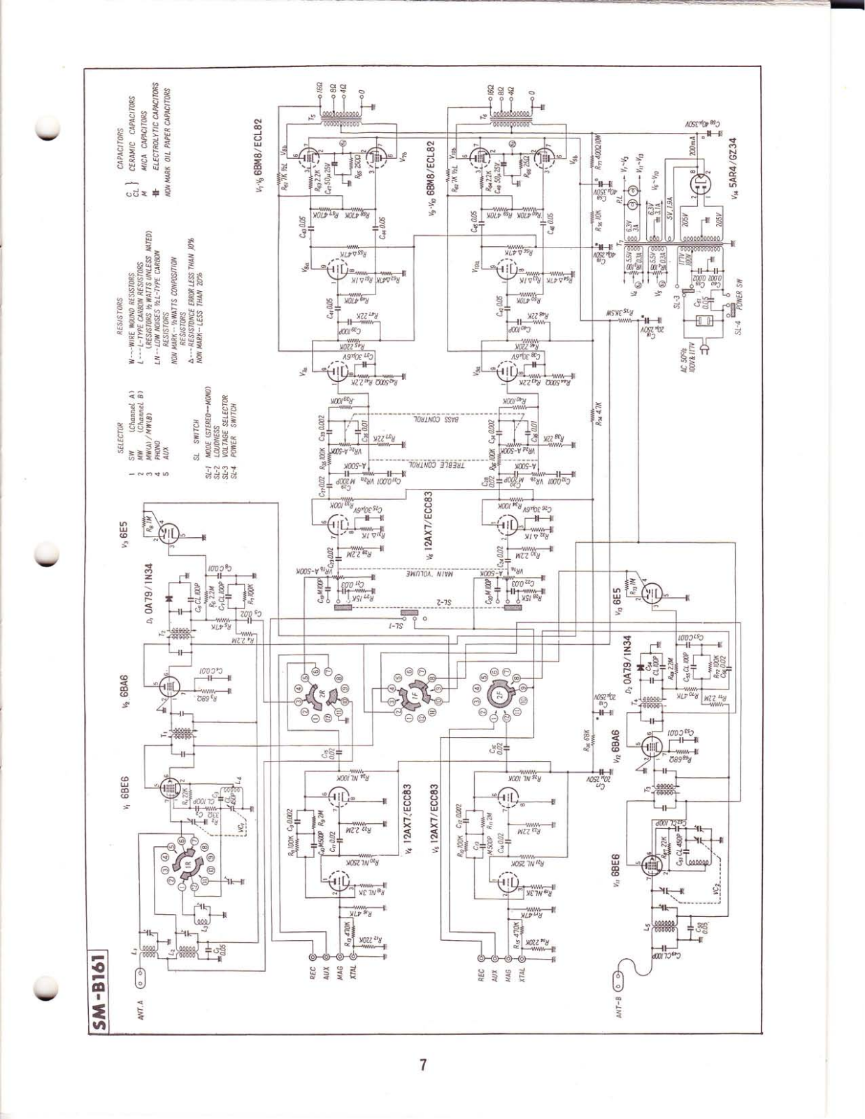 Pioneer SM-B161 Schematic