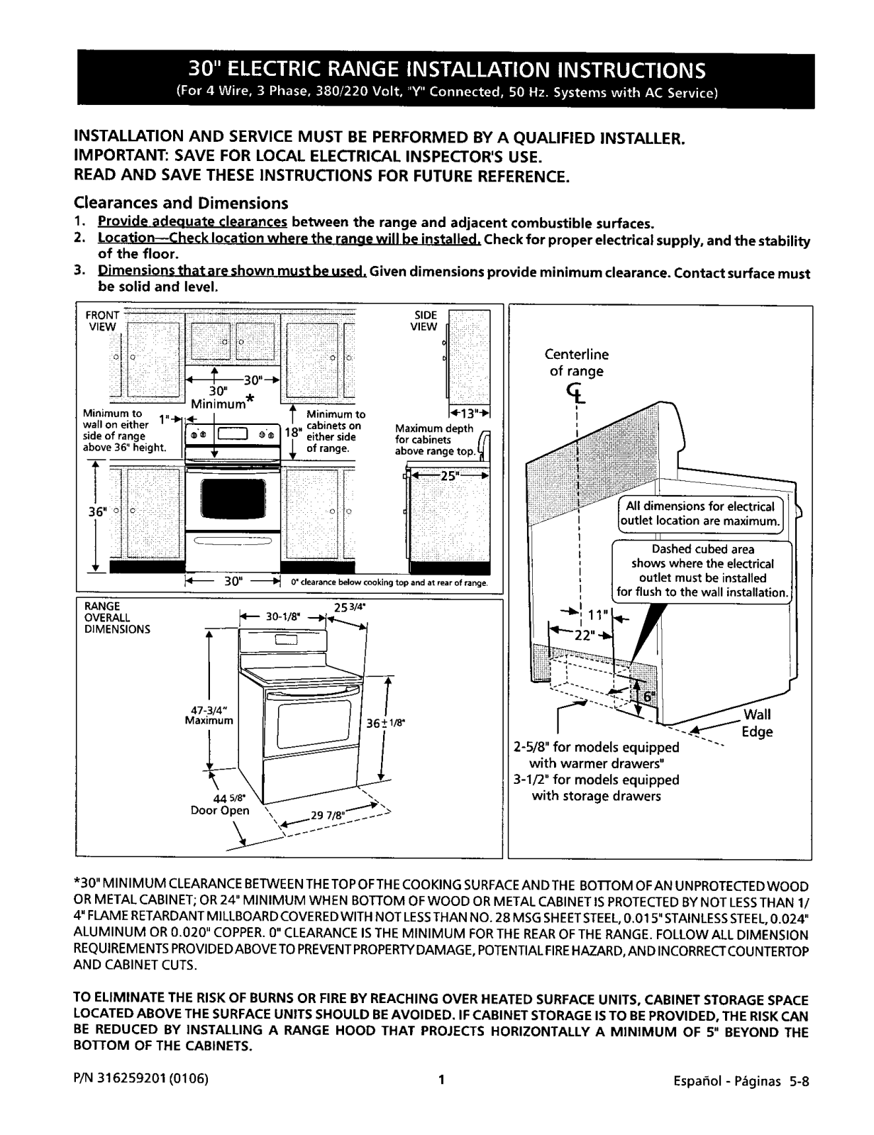 Frigidaire FFF318AWA Installation Guide - ManualMachine.com