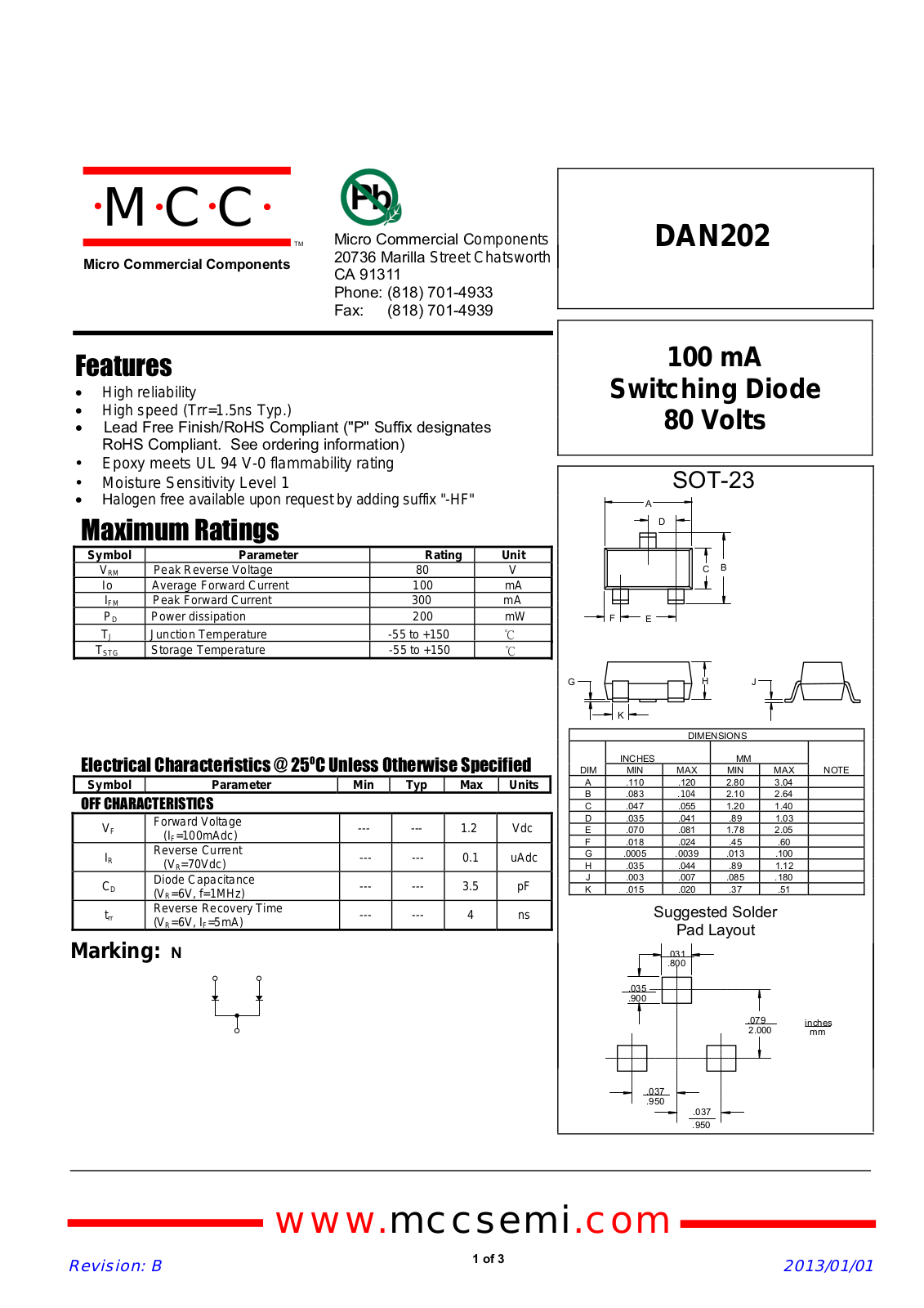 MCC DAN202 Schematic