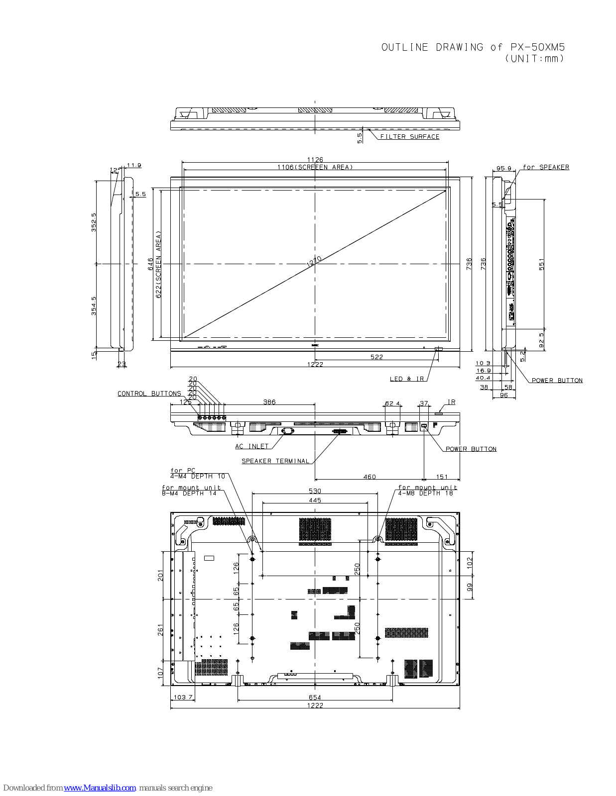 NEC PLASMASYNC 50XM5(MM), PX-50XM5 User Manual