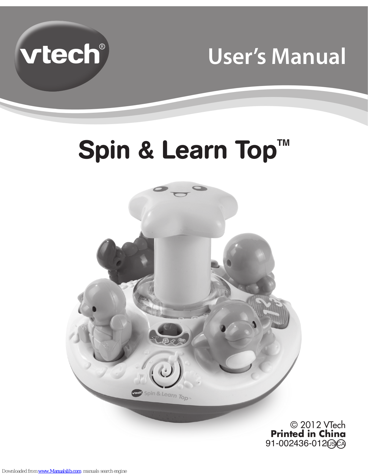 VTech Spin & Learn Top User Manual - ManualMachine.com
