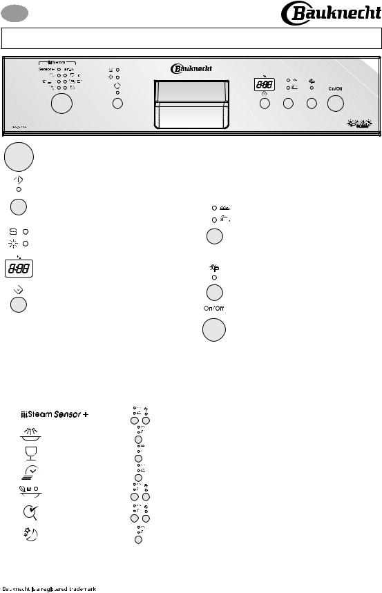 Bauknecht GSI 5971/1 WS, GSI 5971/1 IN PROGRAM CHART