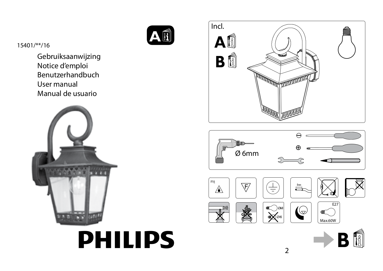 Philips 15401-86-16 QUICK START GUIDE