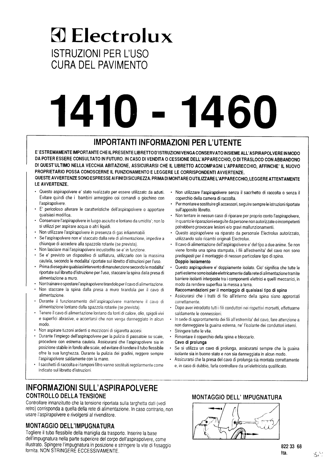 AEG Z1410 User Manual