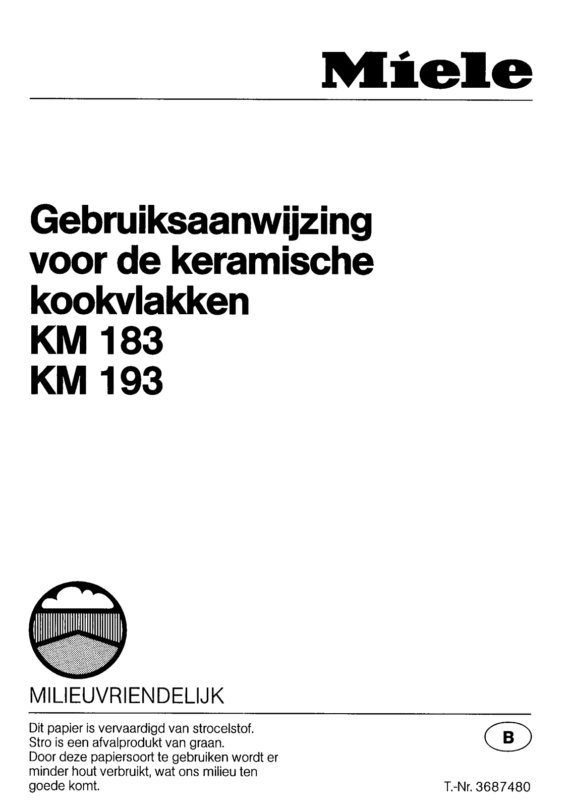 Miele KM 183, KM 193 User Manual