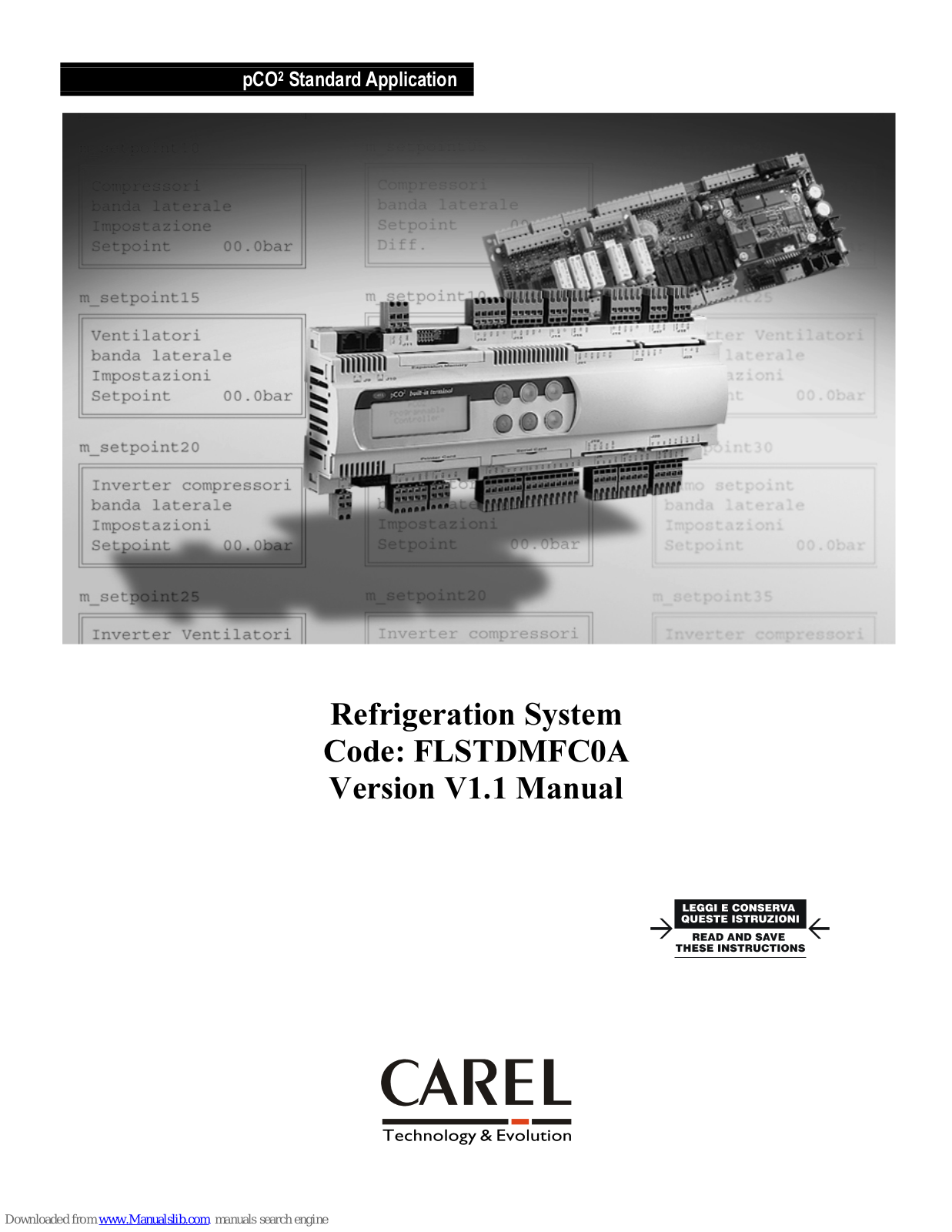 Carel FLSTDMFC0A User Manual
