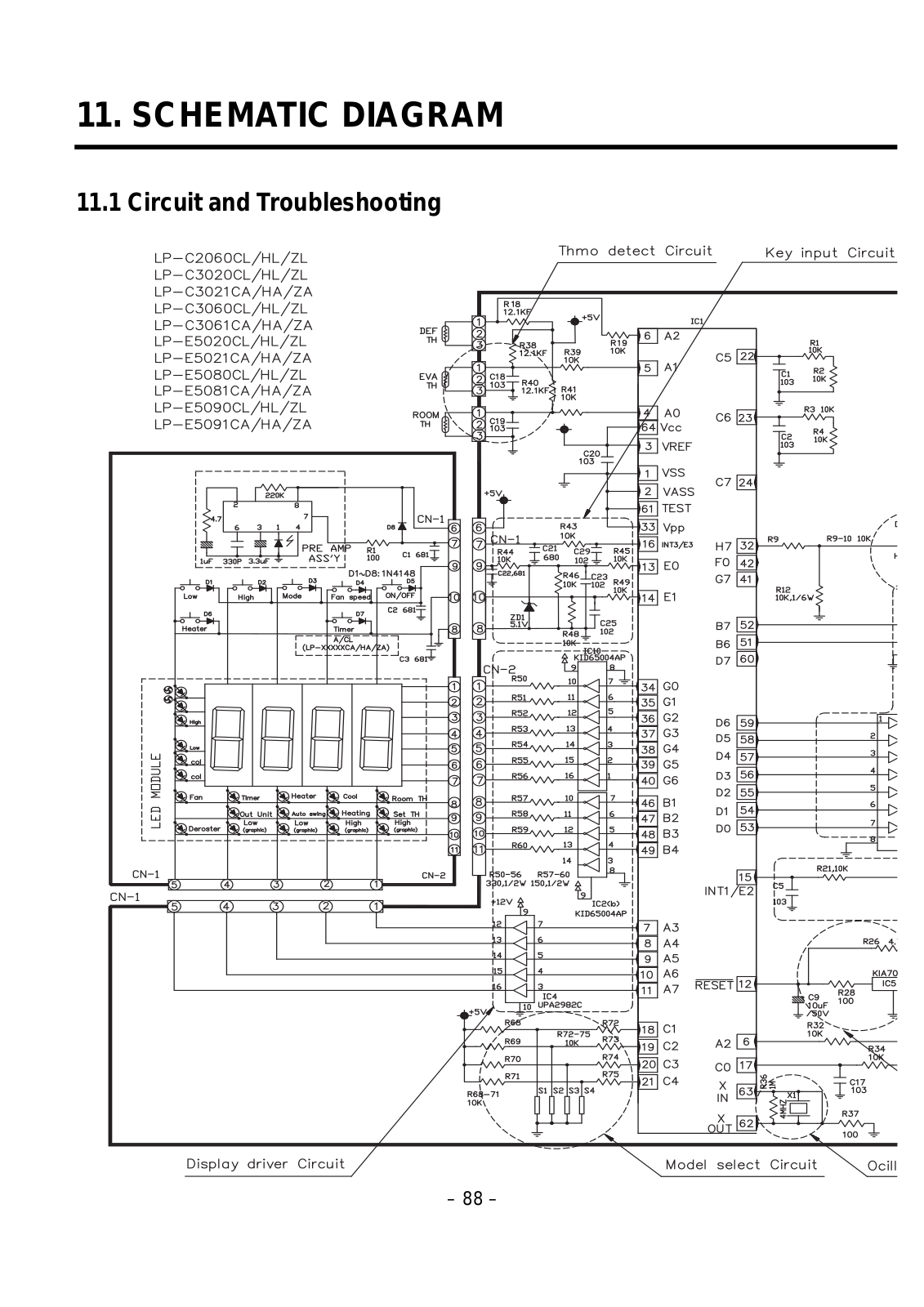 LG LP-E5091CA, LP-E5091HA, LP-E5091ZA, LP-E5090CL, LP-E5090HL Diagram