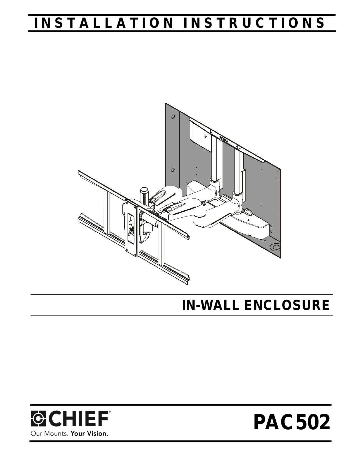 CHIEF PAC502 User Manual