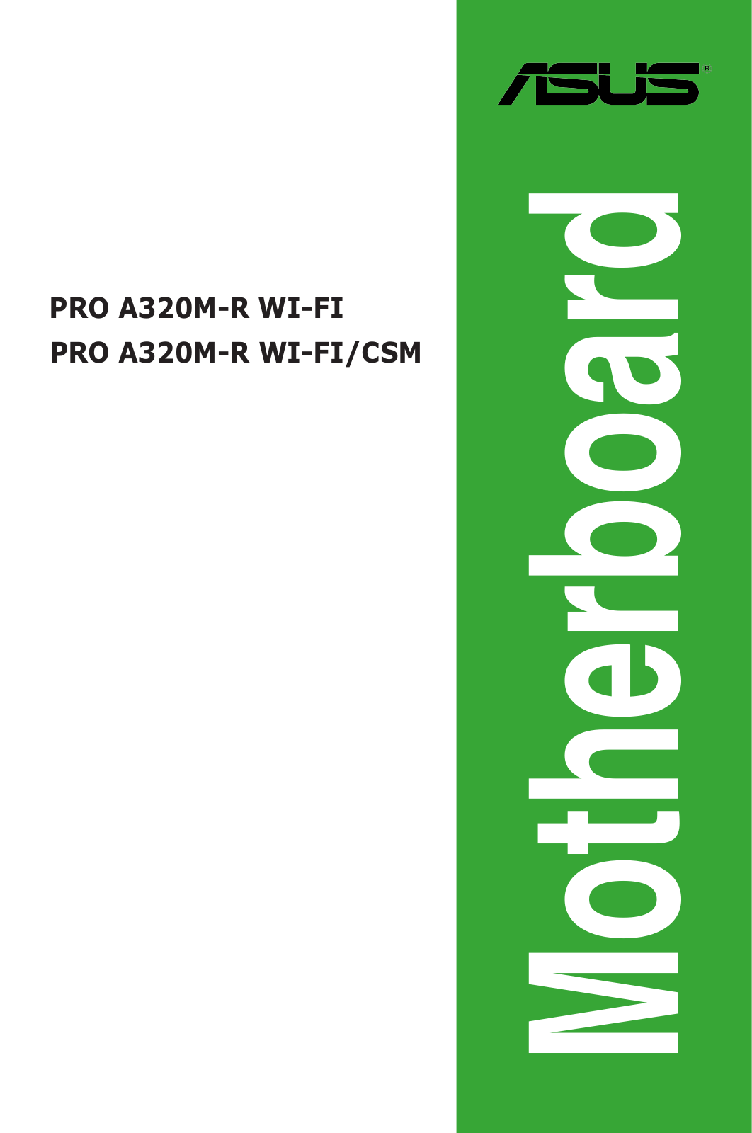 Asus A320M-R User Manual