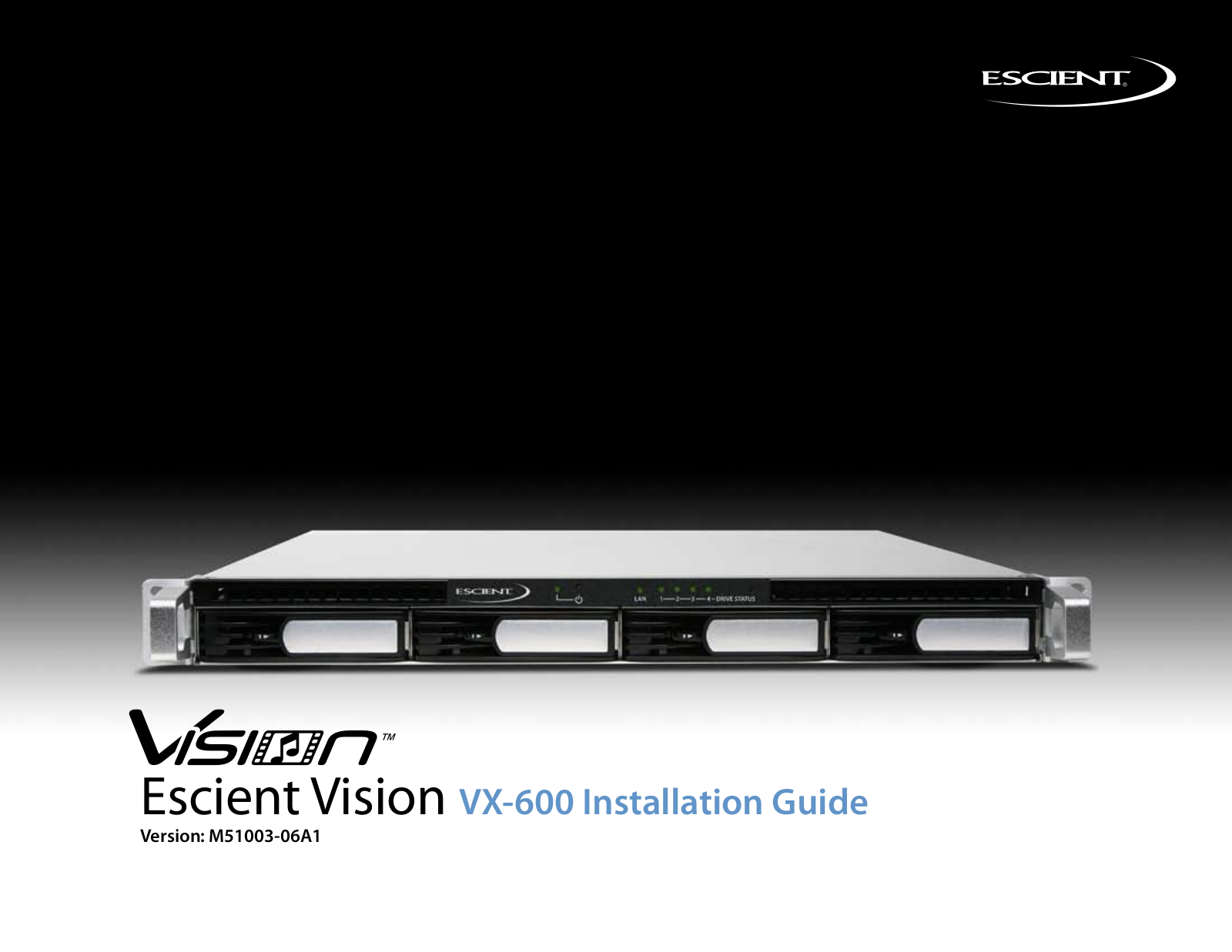 Escient Vision VX User Manual