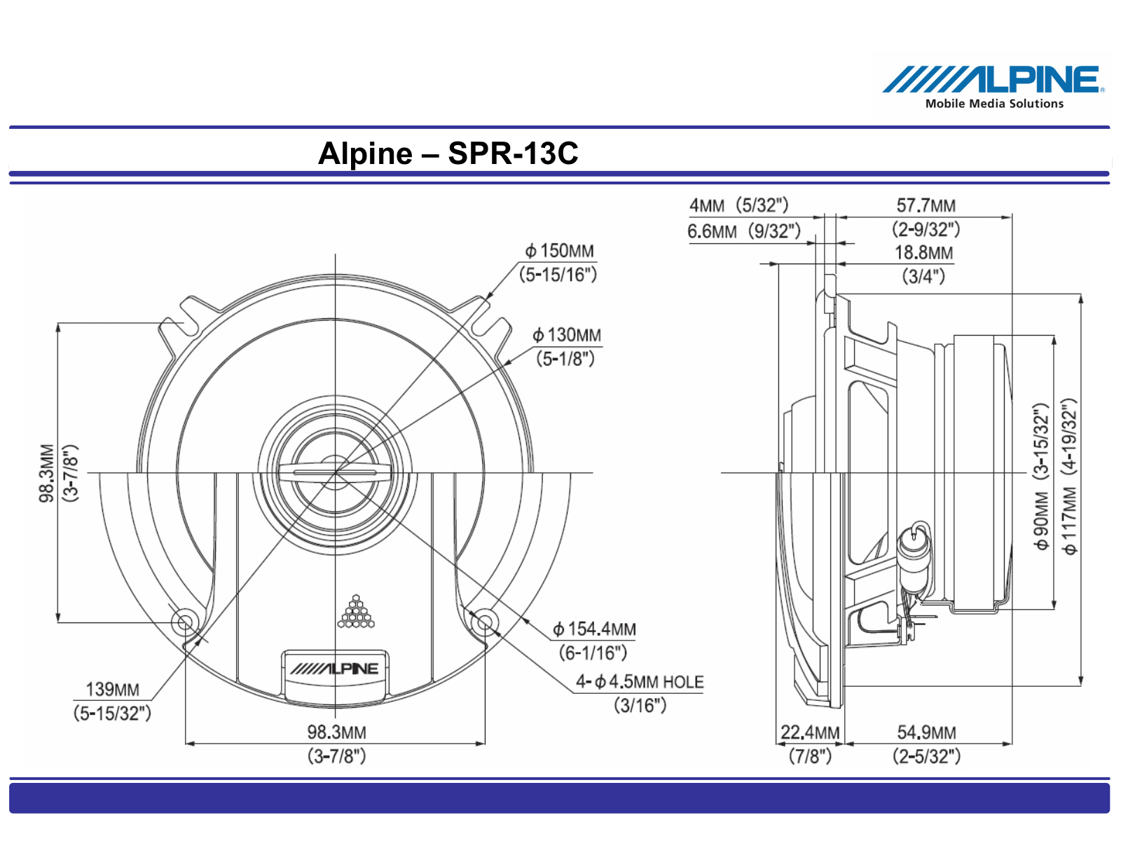 Alpine SPR-13C User Manual