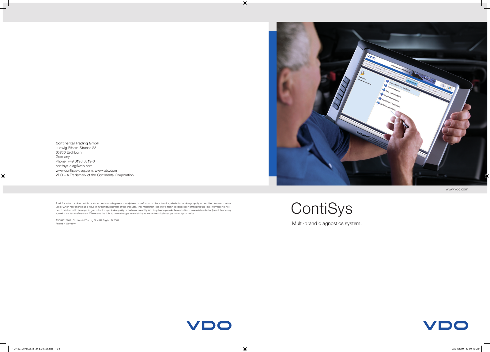 Vdo CONTISYS BROCHURE