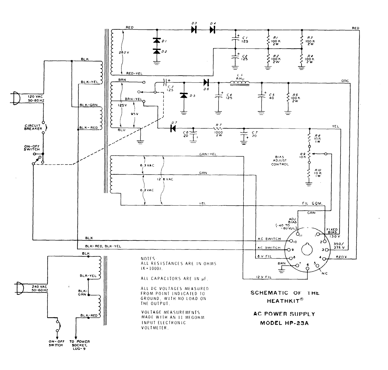 Heath Company HP-23-A Schematic