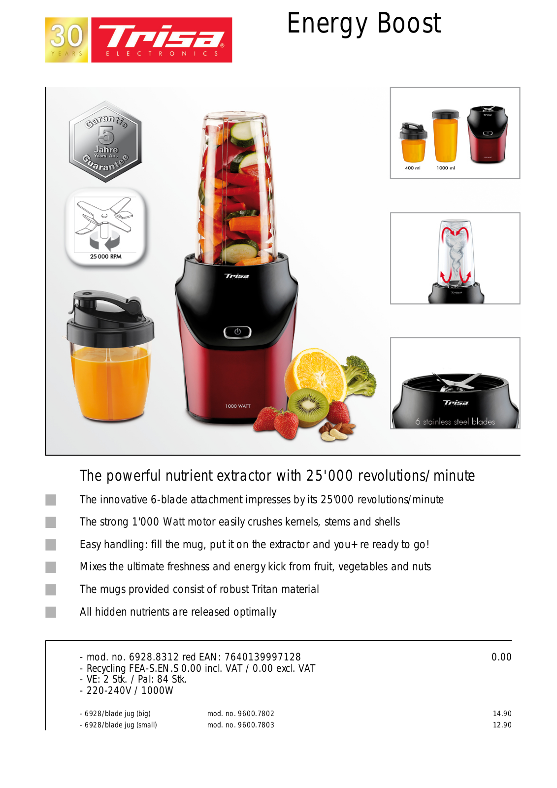 Trisa 6928.8312 User Manual