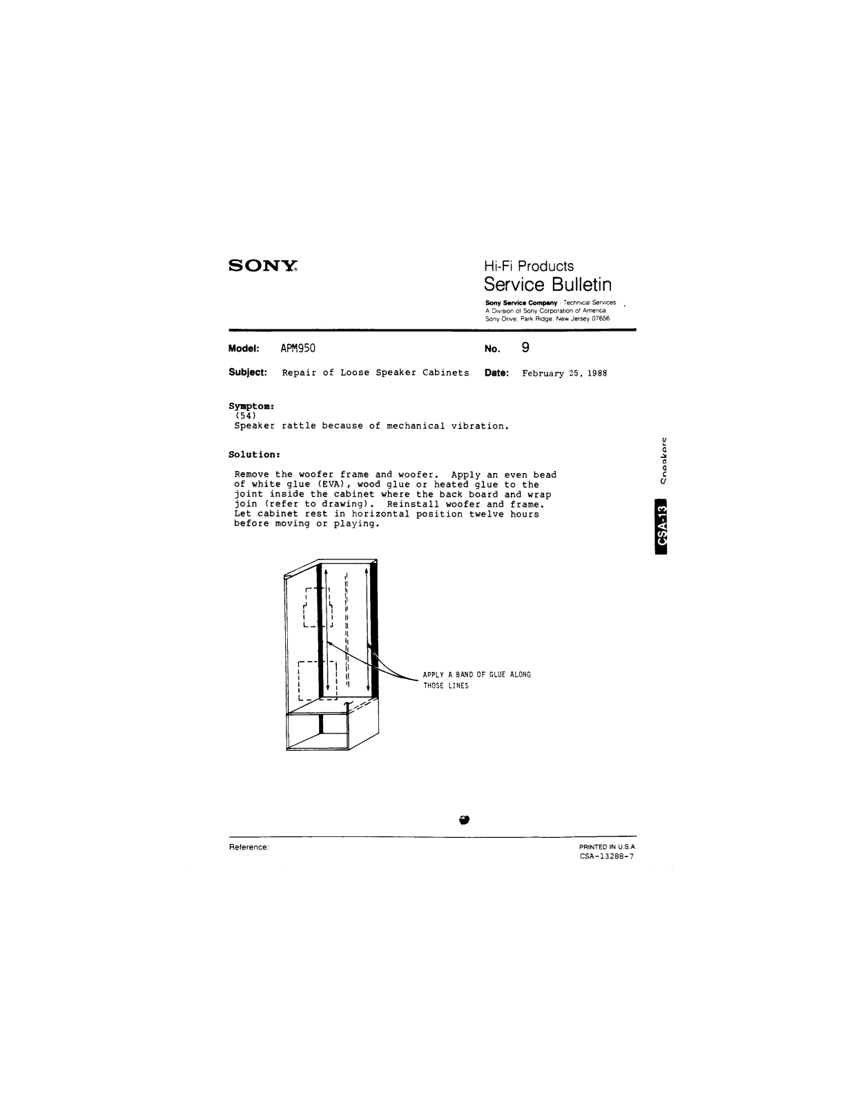 SONY CDX3183 Service Manual