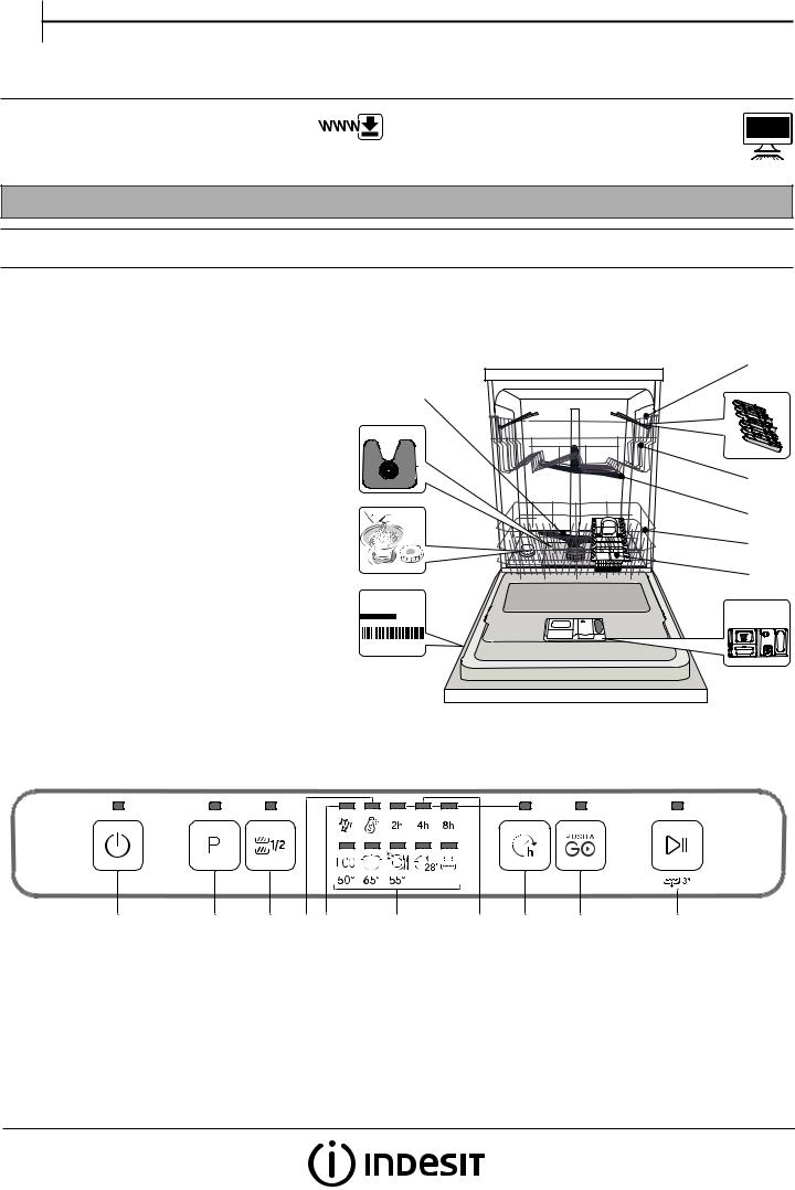 INDESIT DFC 2B+16 AC X Daily Reference Guide