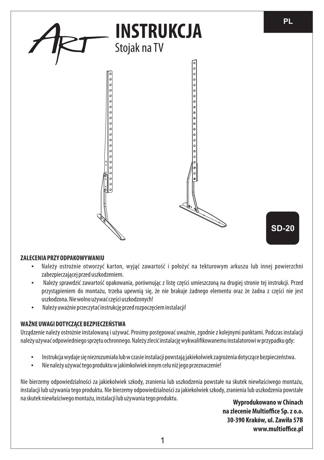 ART SD-20 User guide - ManualMachine.com