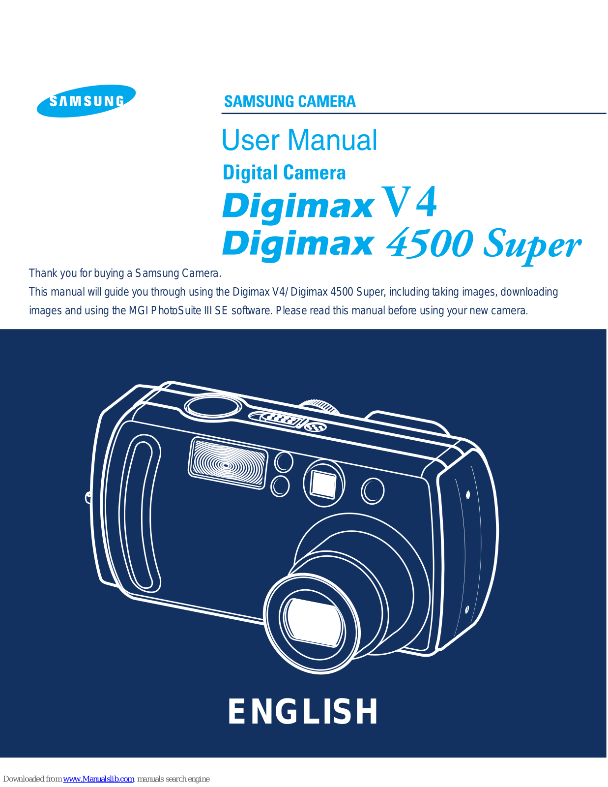 Samsung DIGIMAX 4500, DIGIMAX V4, DIGIMAX 4500 Super User Manual