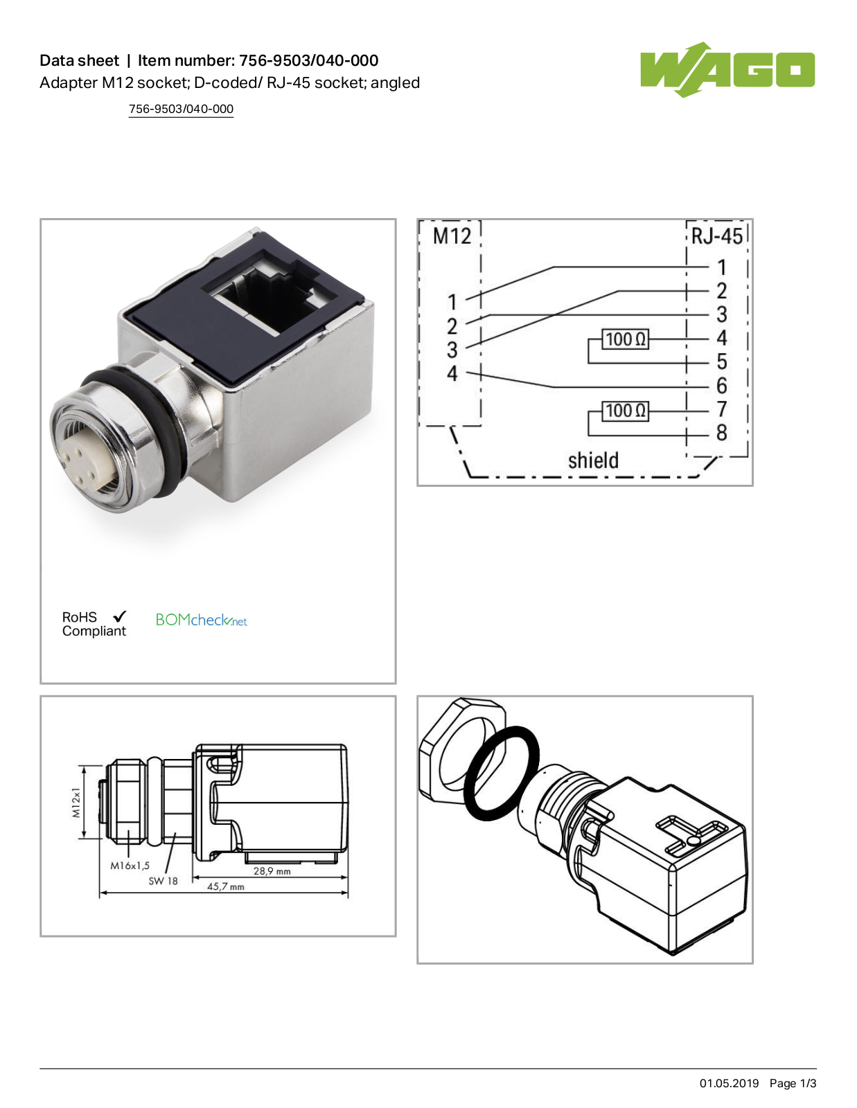 Wago 756-9503/040-000 Data Sheet