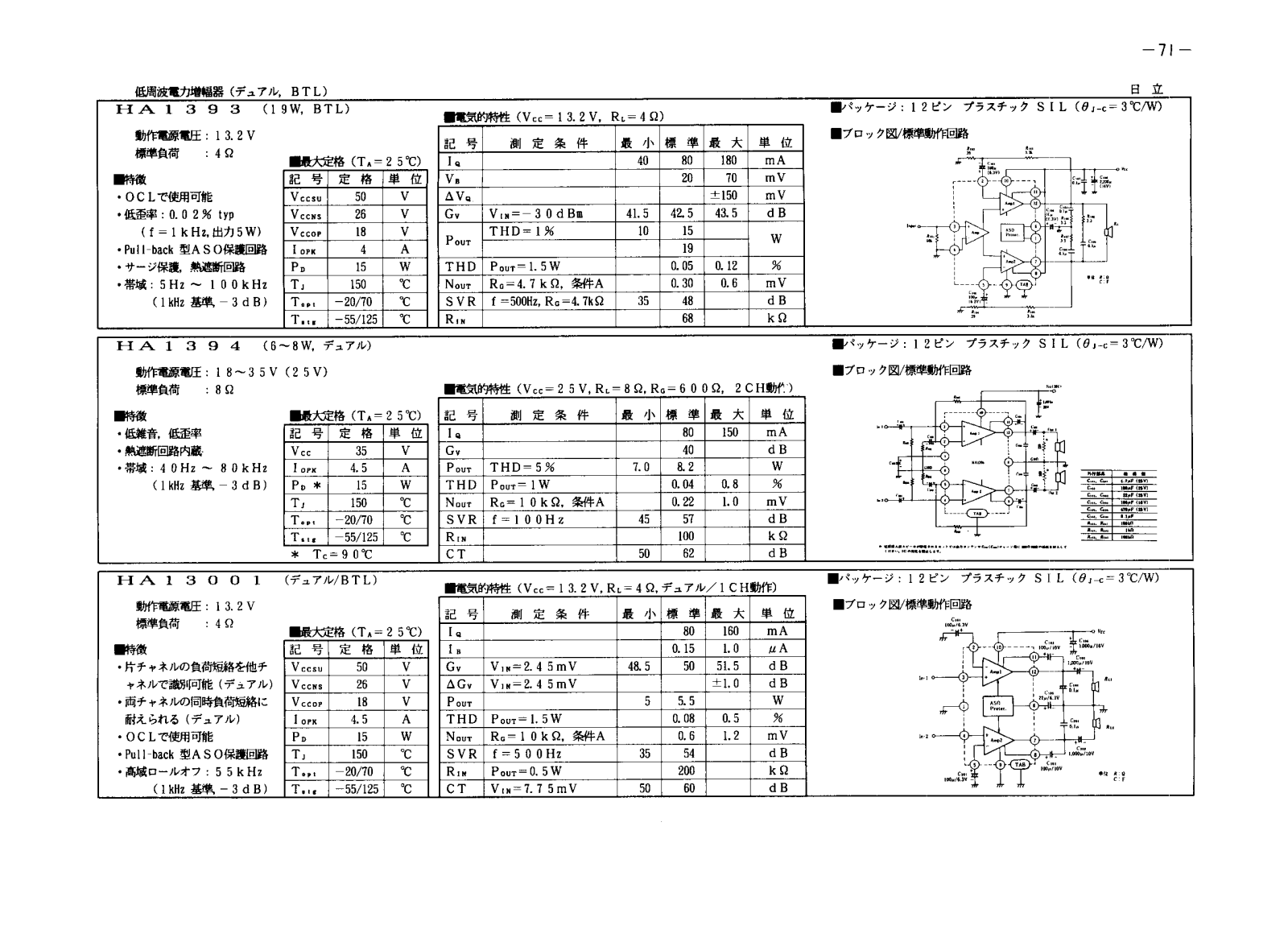 Datasheet HA13001 Specification - ManualMachine.com