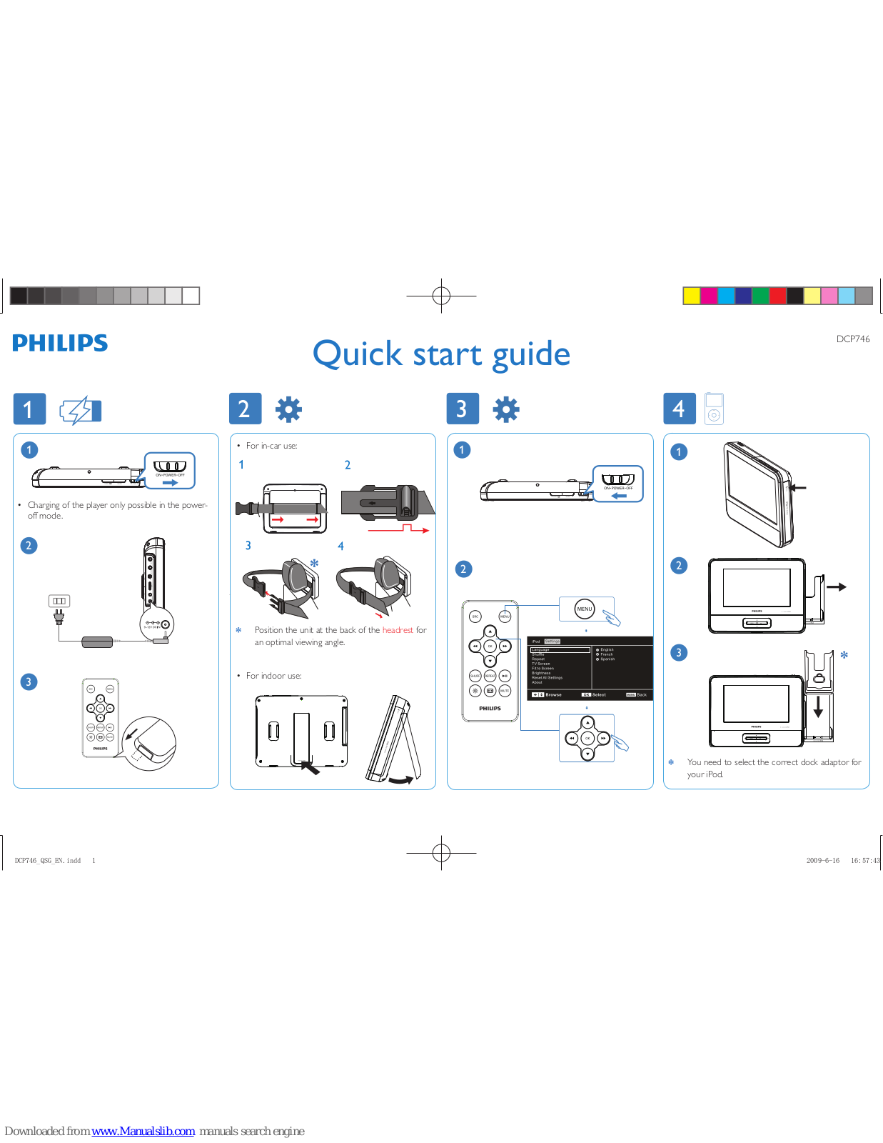 Philips DCP746/37, DCP746 Quick Start Manual - ManualMachine.com