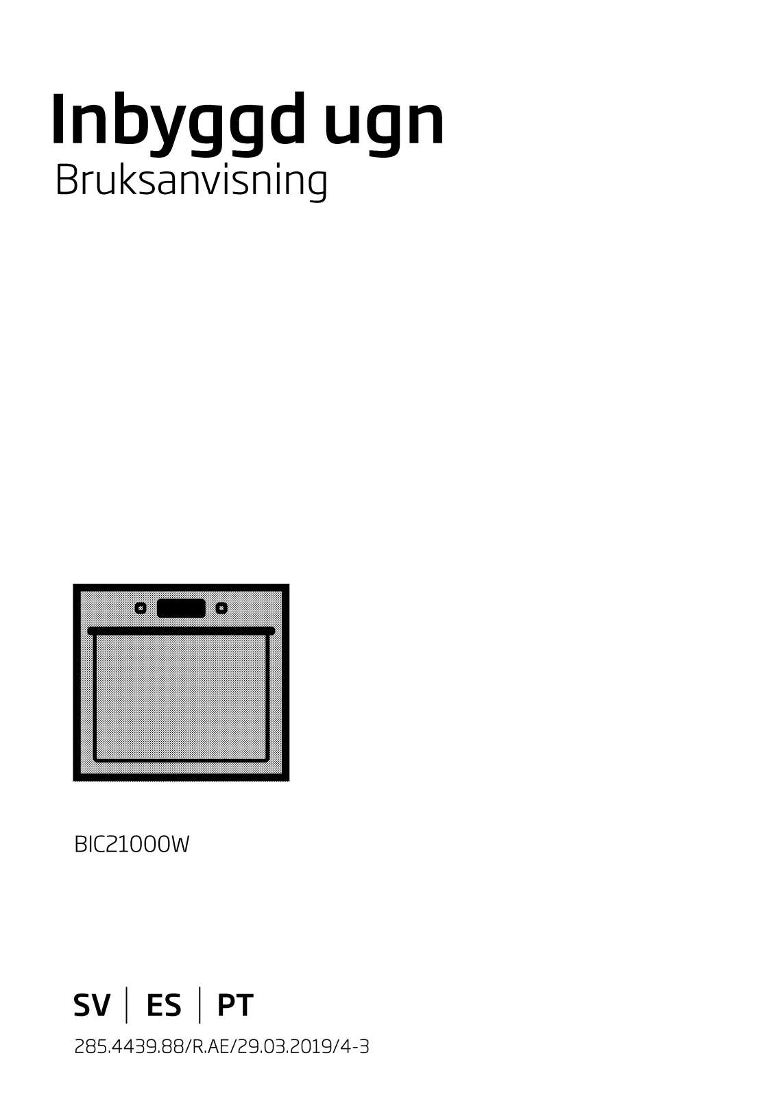 Beko BIC21000W User manual