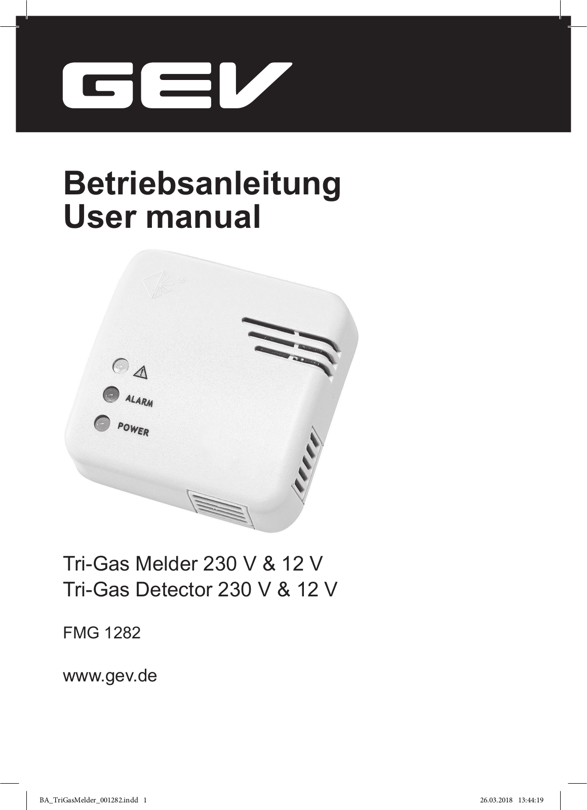 GEV FMG 1282 User Manual