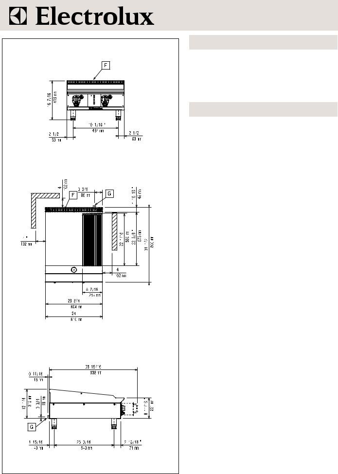 Electrolux ARG24FR(169017) General Manual