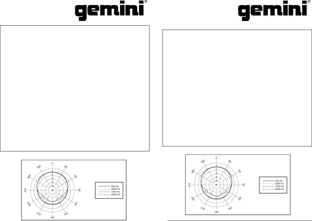 Gemini GM-26 Manual