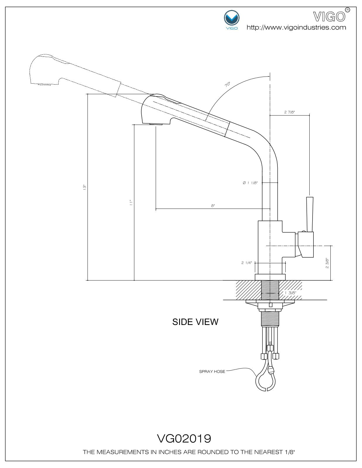 Vigo VG02019ST Installation Manual