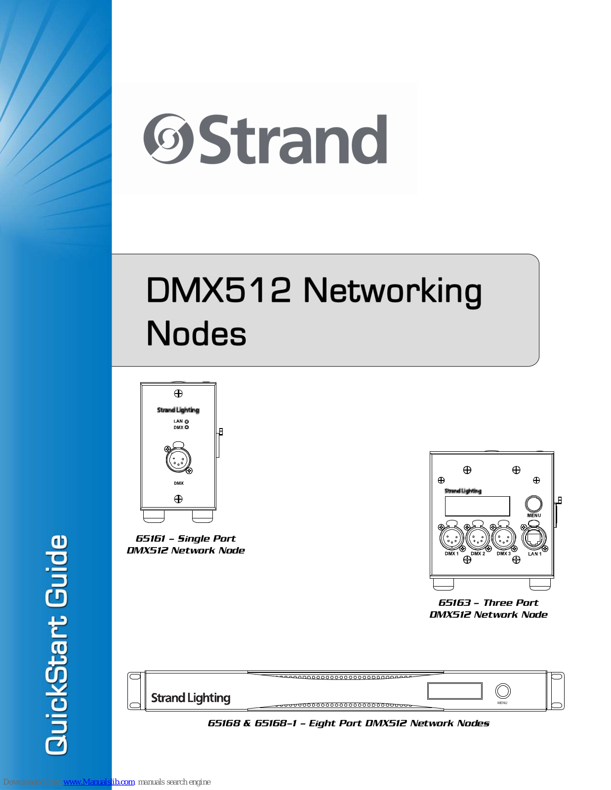 Strand Lighting 65161, 65163, 65168, 65168-1 Quick Start Manual - ManualMachine.com