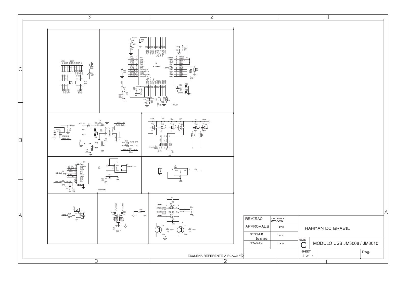 JBL JM8010 Schematic