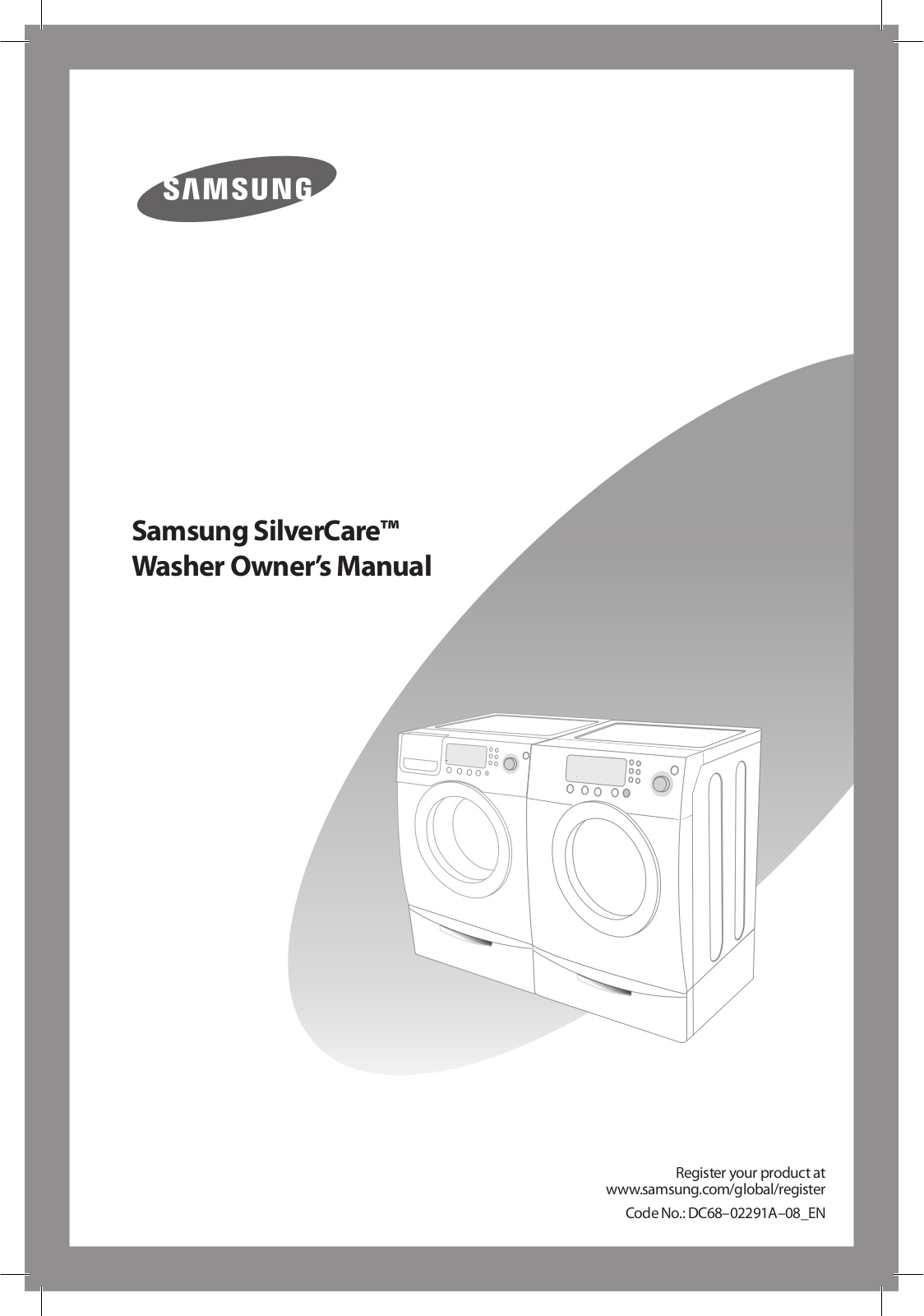 Samsung WF317AAW/XAA, WF317AAS/XAA, WF317AAG/XAA, WF206BNW/XAA, WF206ANS/XAA User Manual