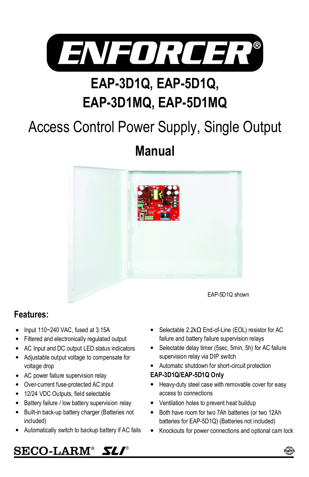 Seco-Larm EAP-3D1MQ User Manual