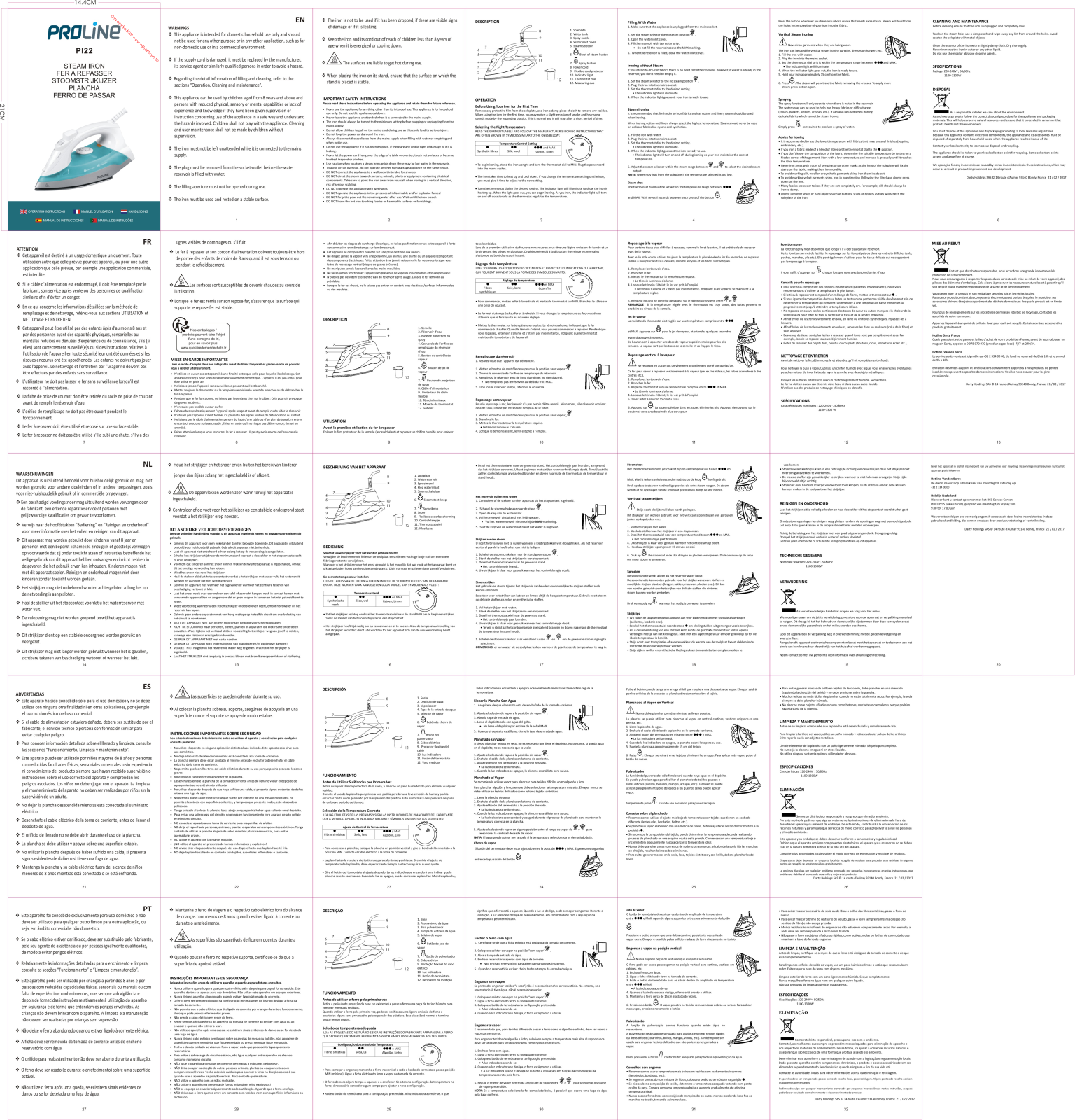 PROLINE PI22 User Manual