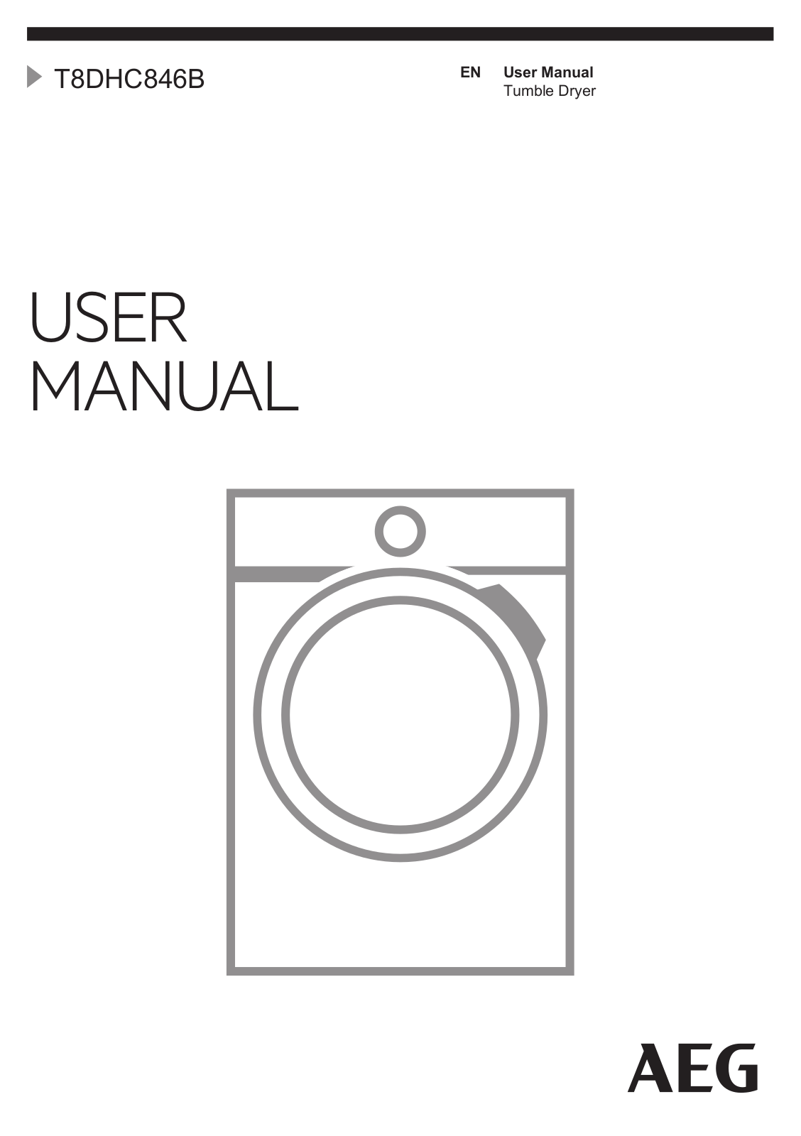 AEG T8DHC846B User Manual