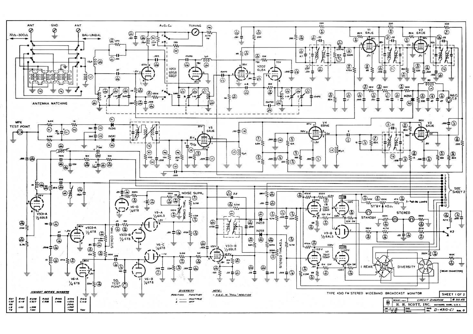 Scott 4310 Schematic