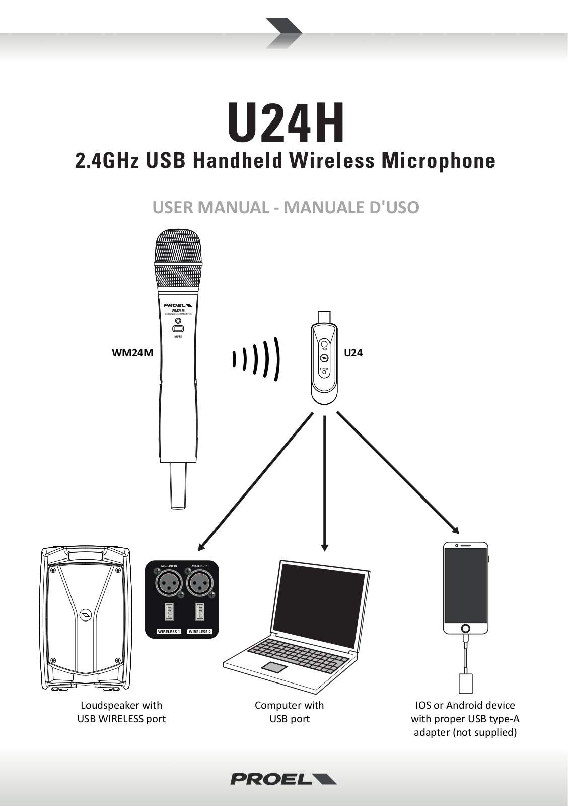 Proel U24H USER’S MANUAL