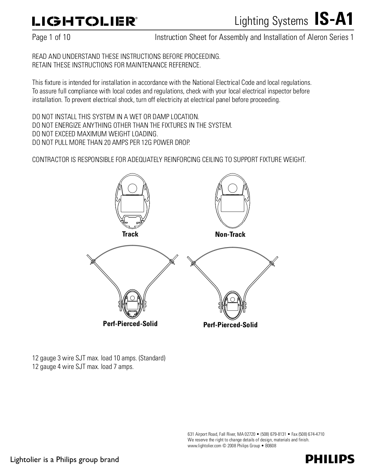 Lightolier IS-A1 User Manual