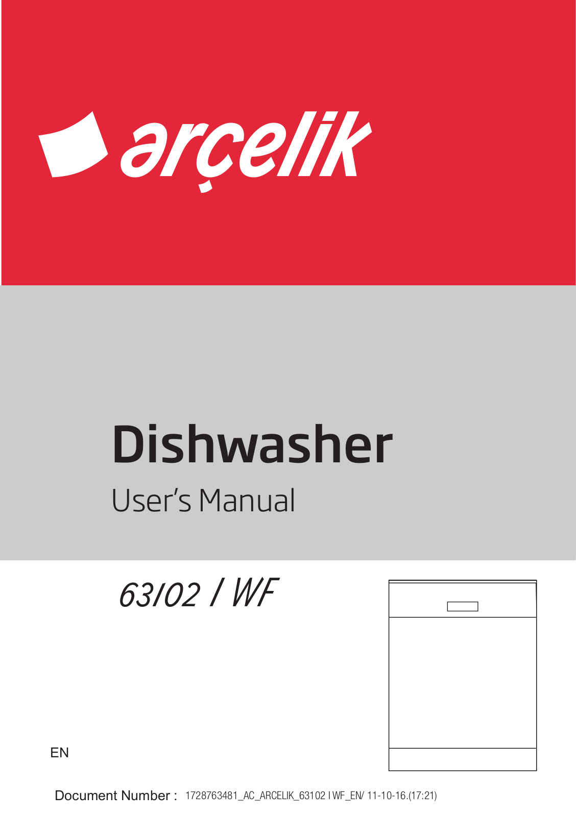 Arçelik 63102 I WF User manual