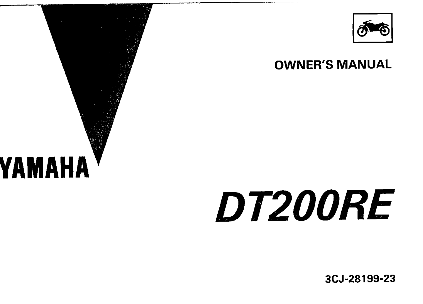 Yamaha DT200 RE 1993 Owner's manual