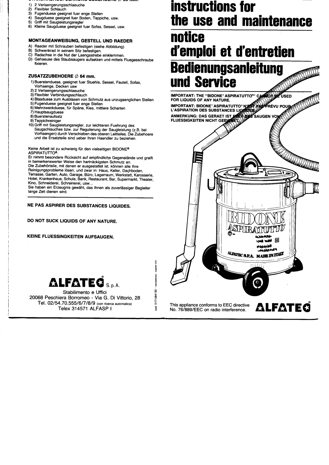Alfatec A58 User Manual