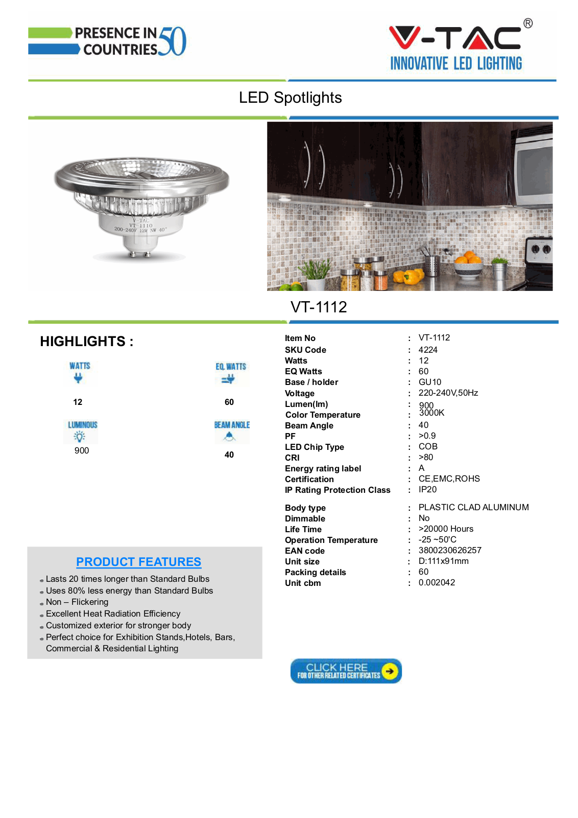 V-TAC VT-4224 Datasheet - ManualMachine.com