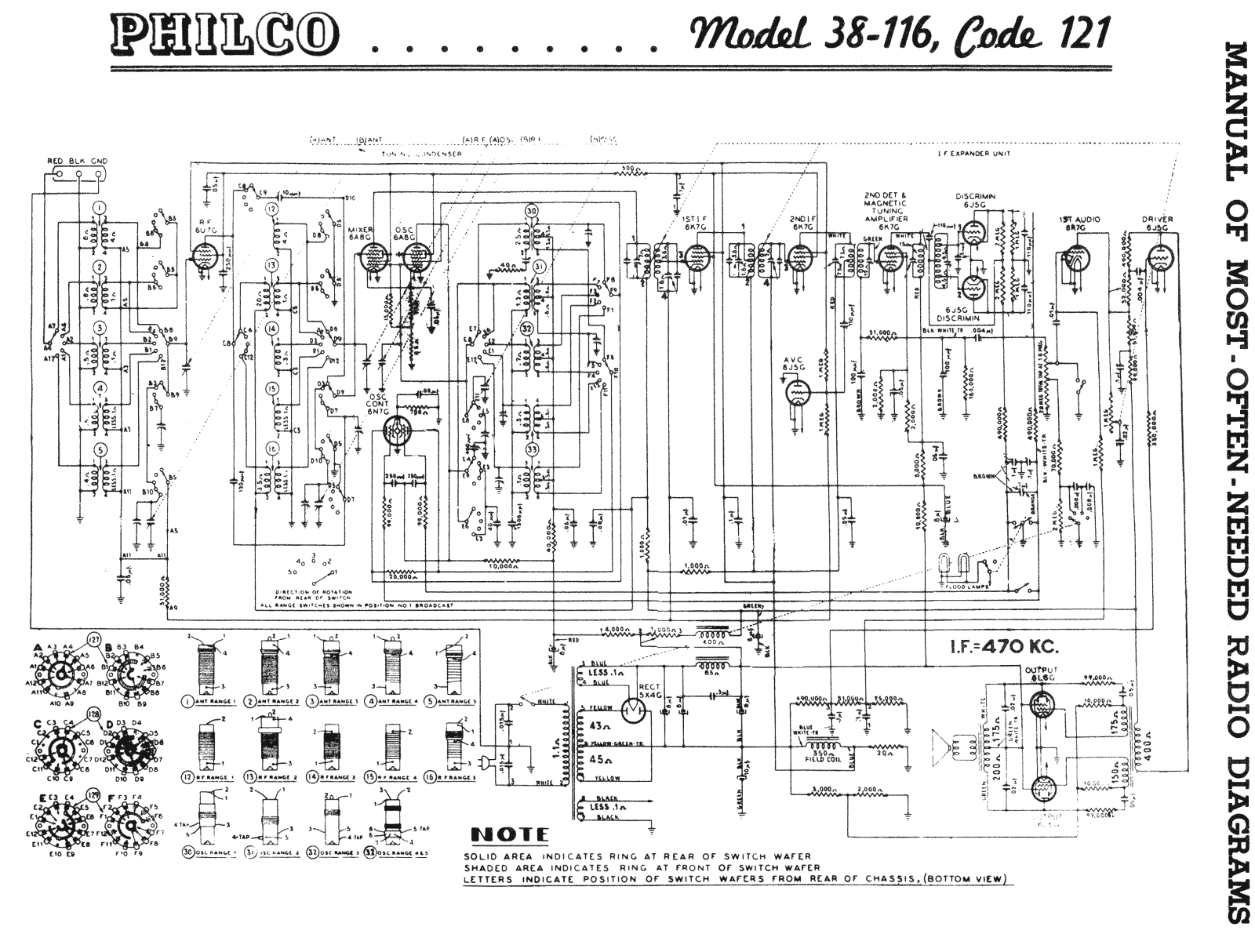 Philco 38-116 Schematic