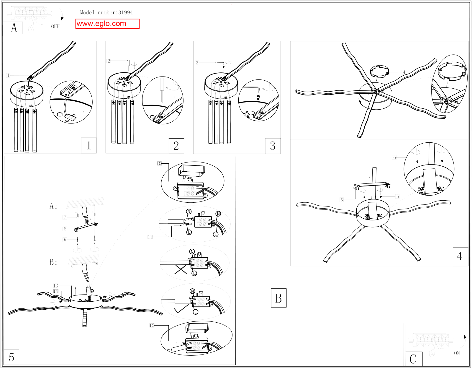 Eglo 31994 operation manual