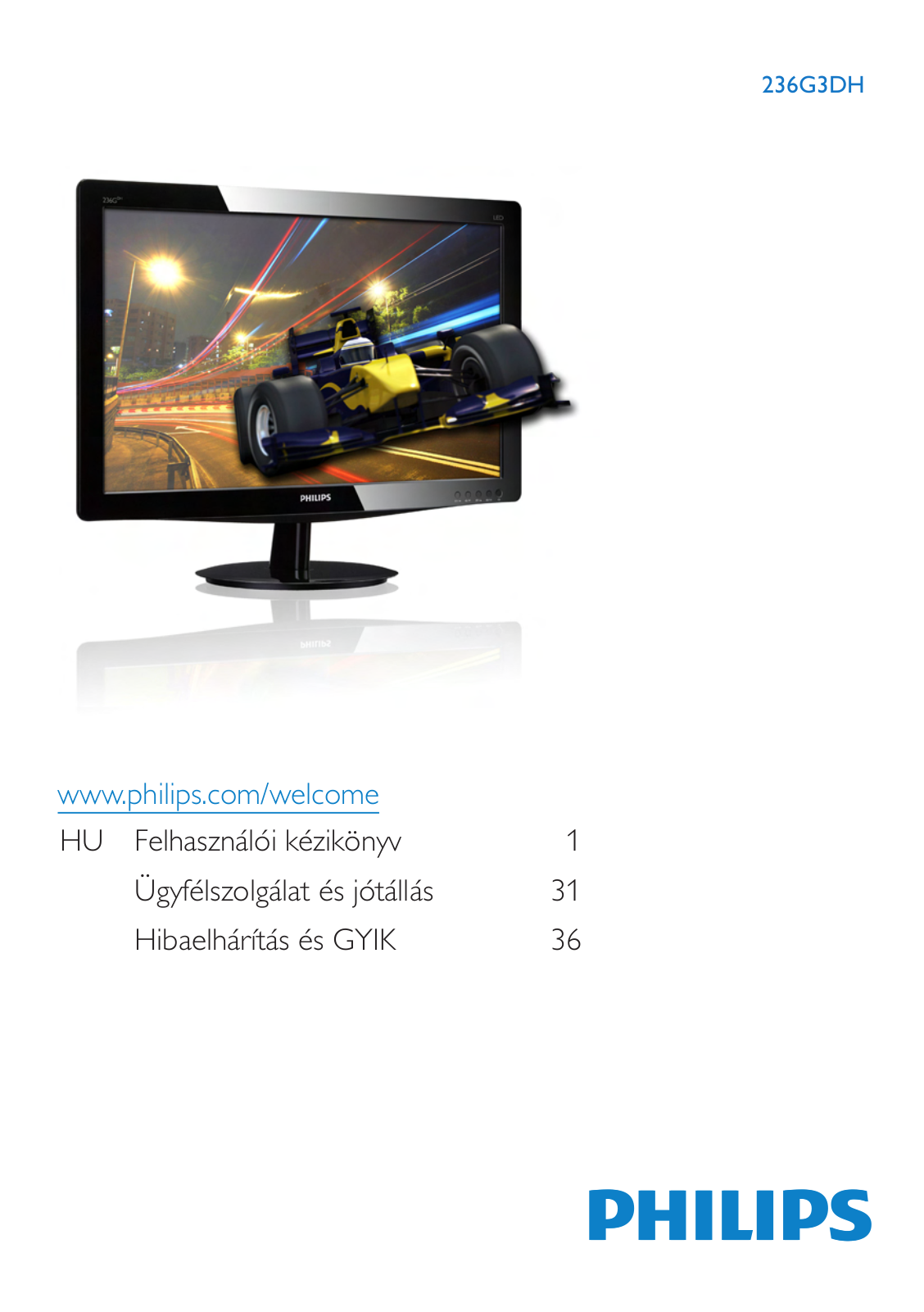 Philips 236G3DH User Manual