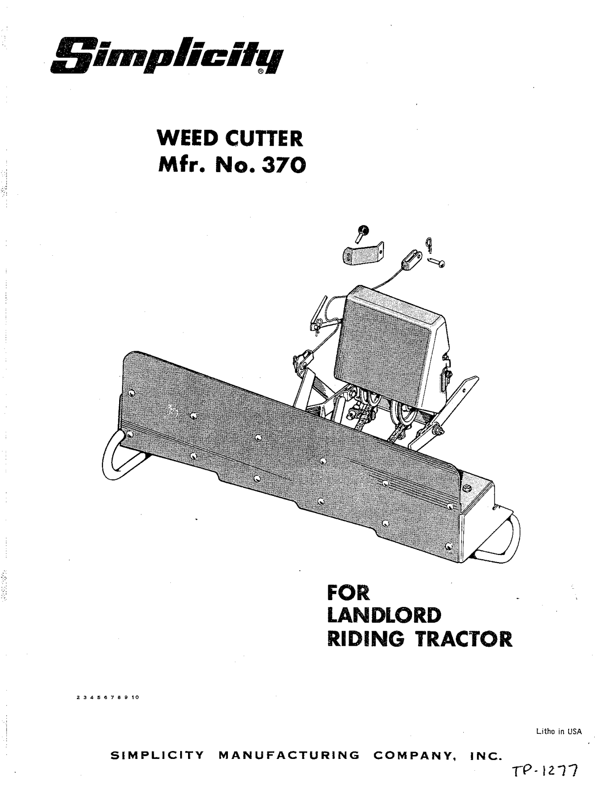 Simplicity 370 User Manual