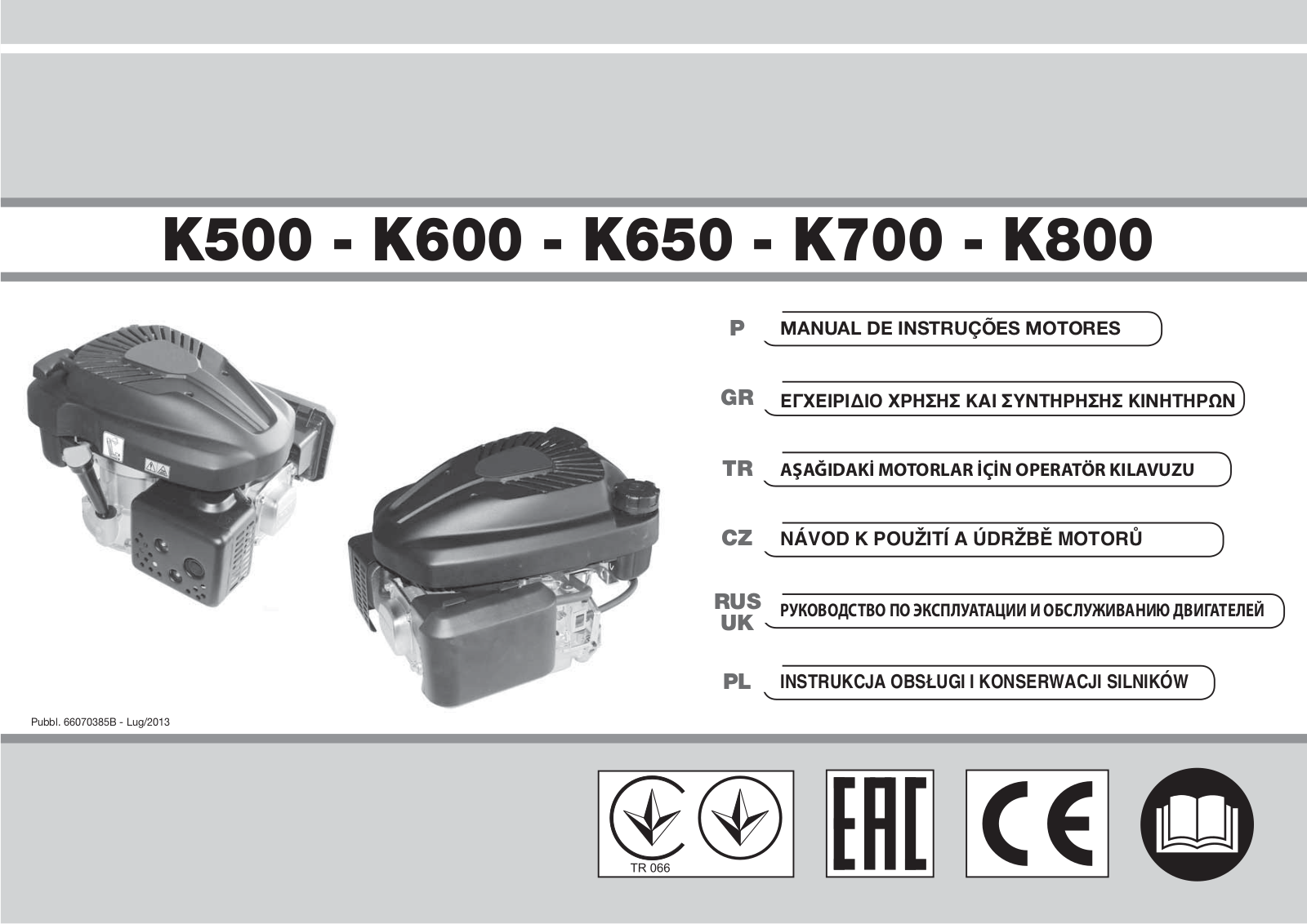 Oleo-Mac K500, K600, K650, K700, K800 User guide