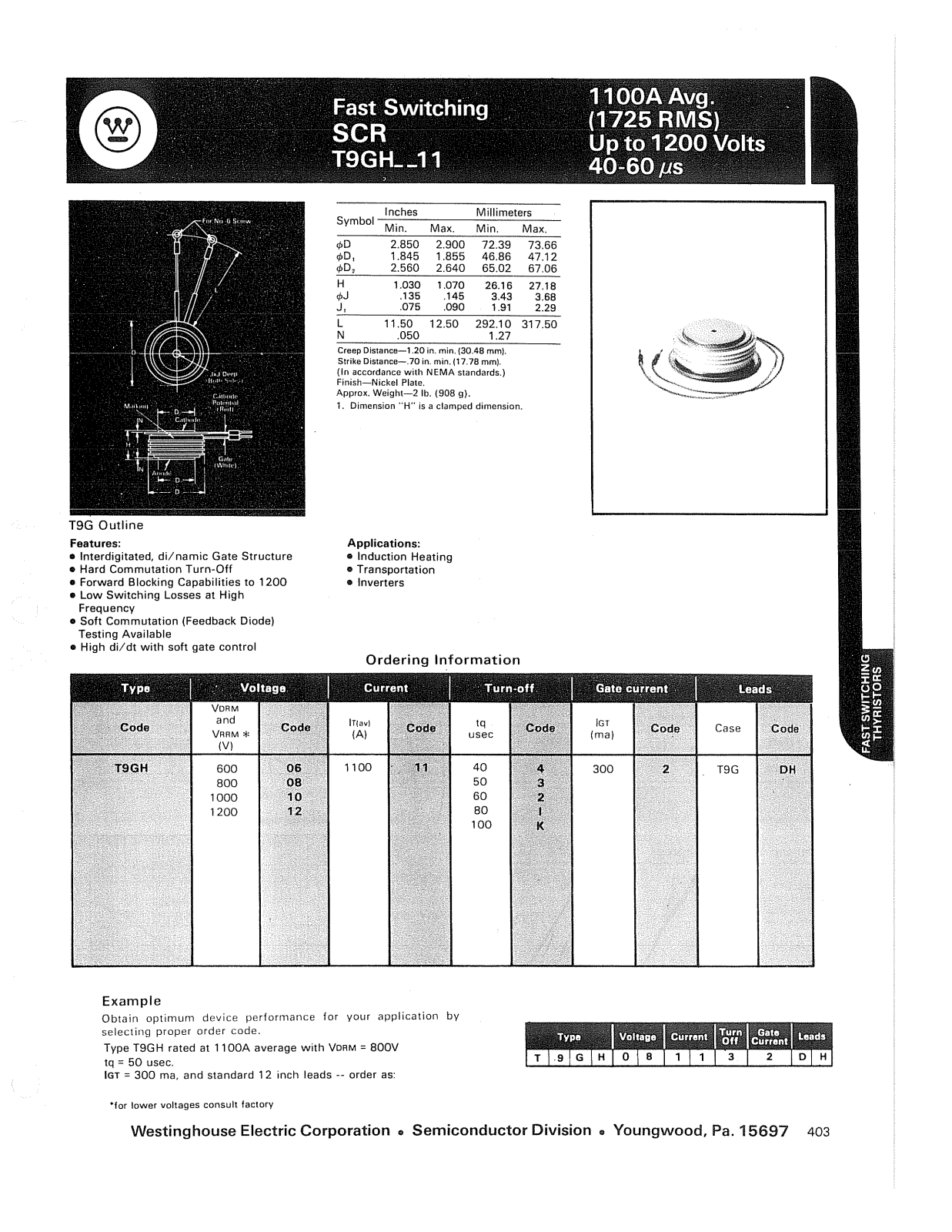 Powerex T9GH__11 Data Sheet