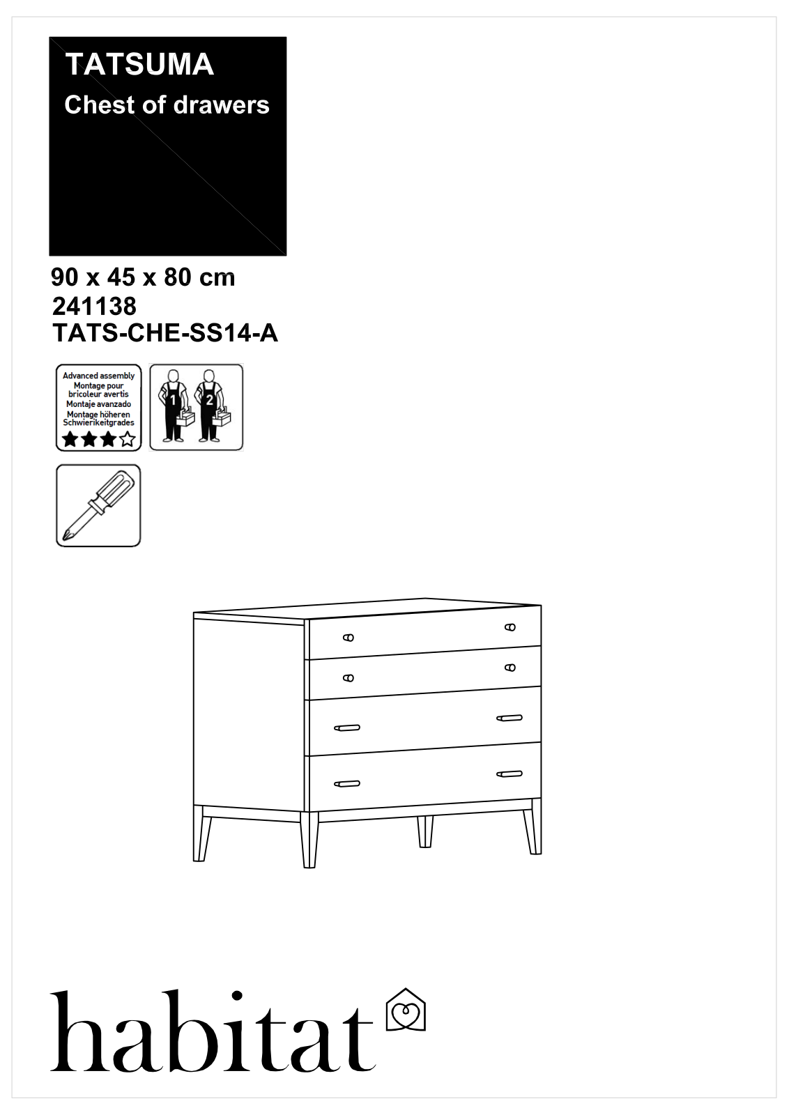 Habitat 241138 Instruction manual